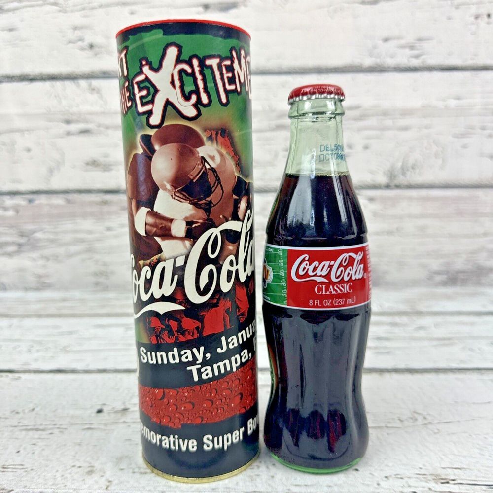 Coca-Cola Super Bowl XXXV Bottle 2001 Tampa Bay Collectible